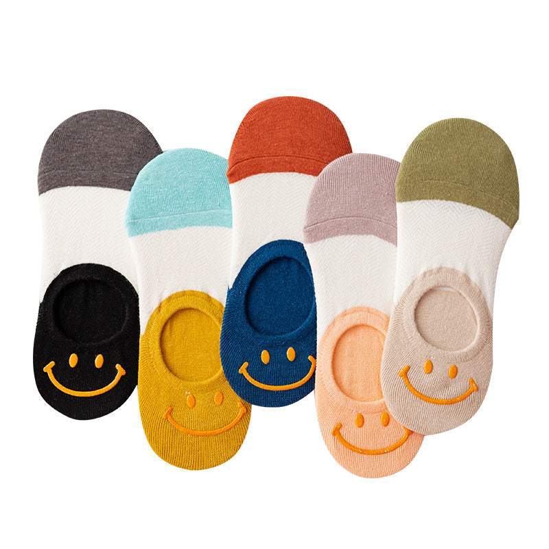 Silicone Non-slip Smiley Socks