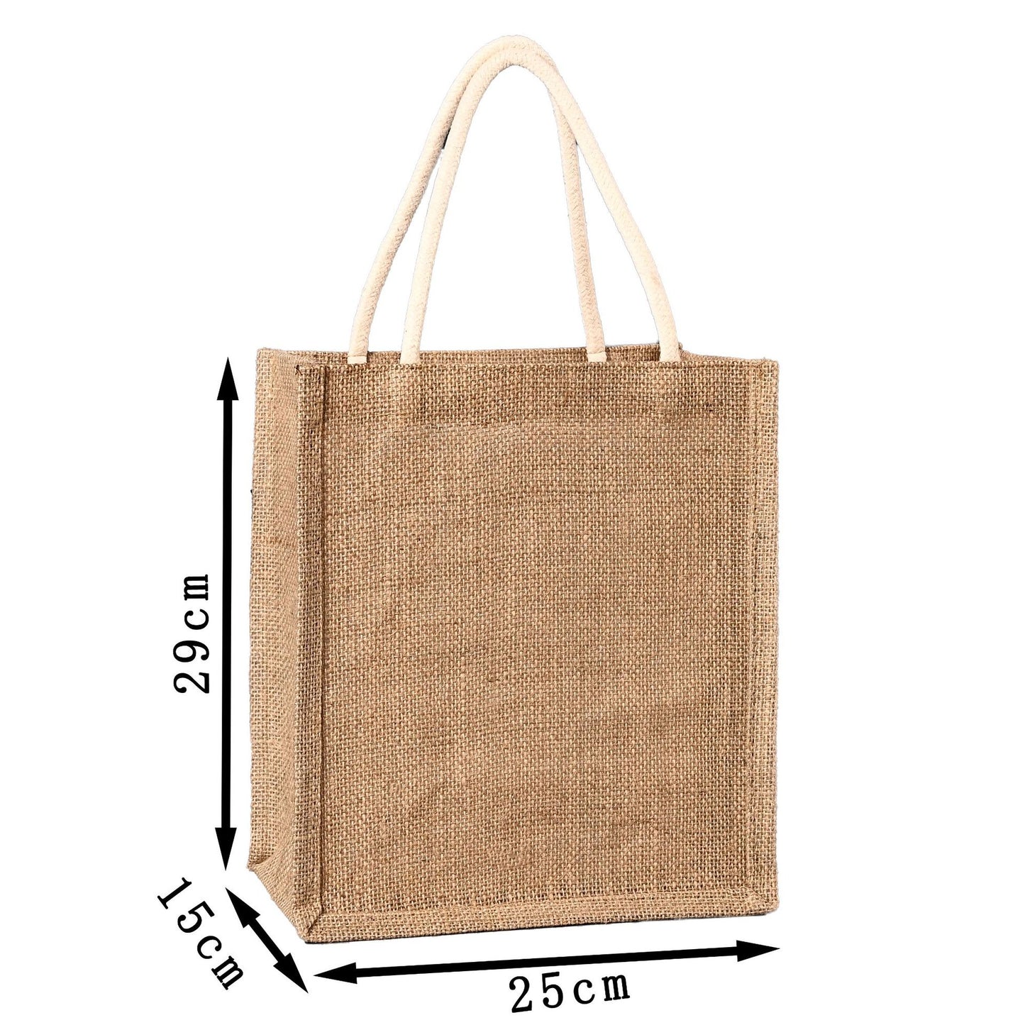 Large Capacity Vintage Tote Shopping Jute Bag