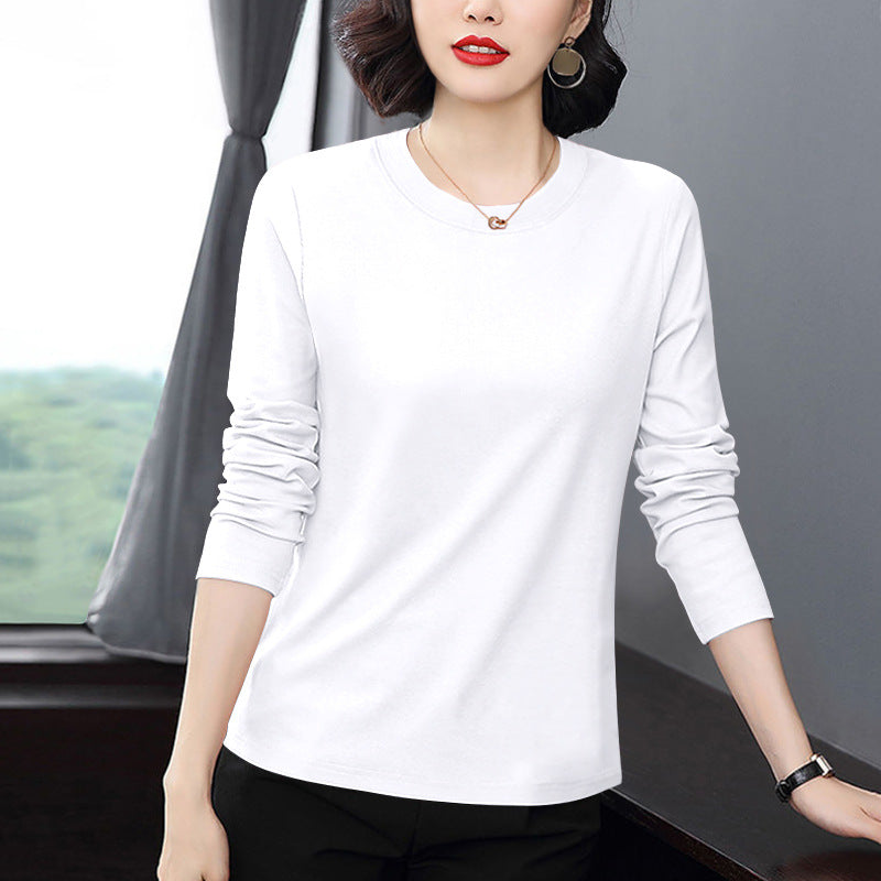 T-shirt Long Sleeve Middle-aged Mom Loose Wear Bottoming Shirt Top