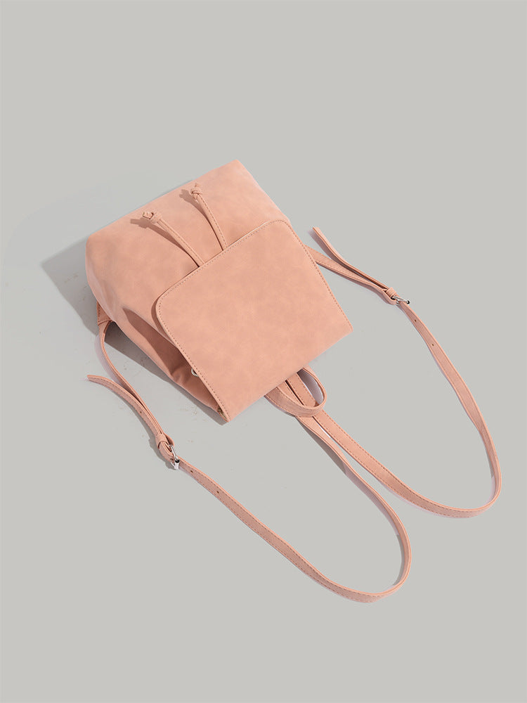 New Autumnwinter Retro Soft-leather Tote Bag In A Minimalist Style