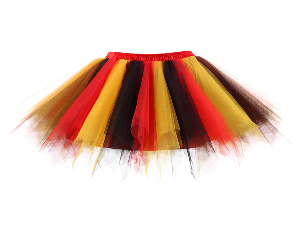 Half-length Pettiskirt Perform Dance Party Tulle Skirt Crinoline