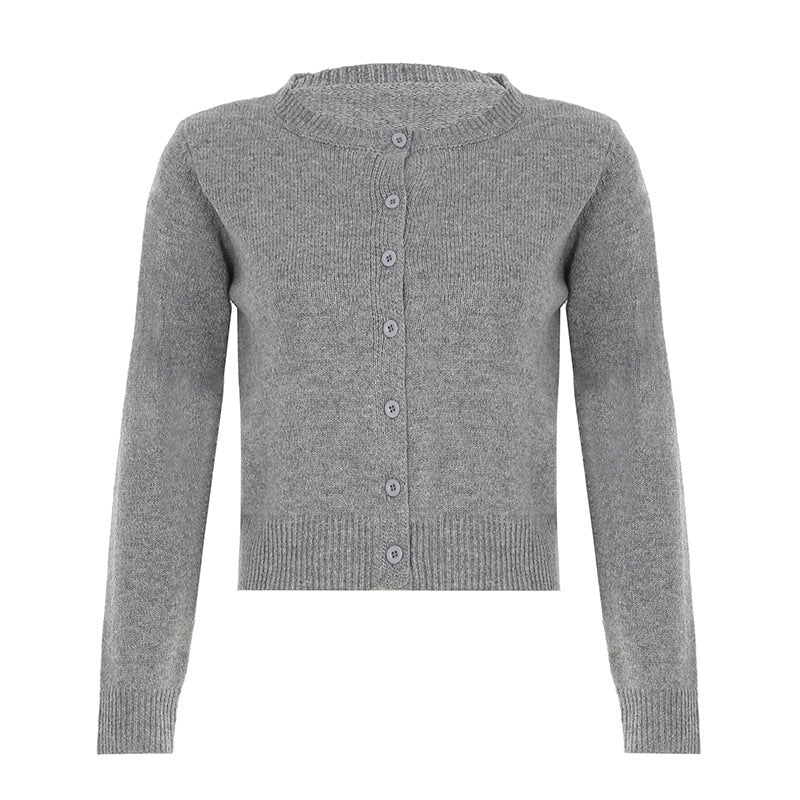 European And American Early Autumn Retro Knitted Top For Women