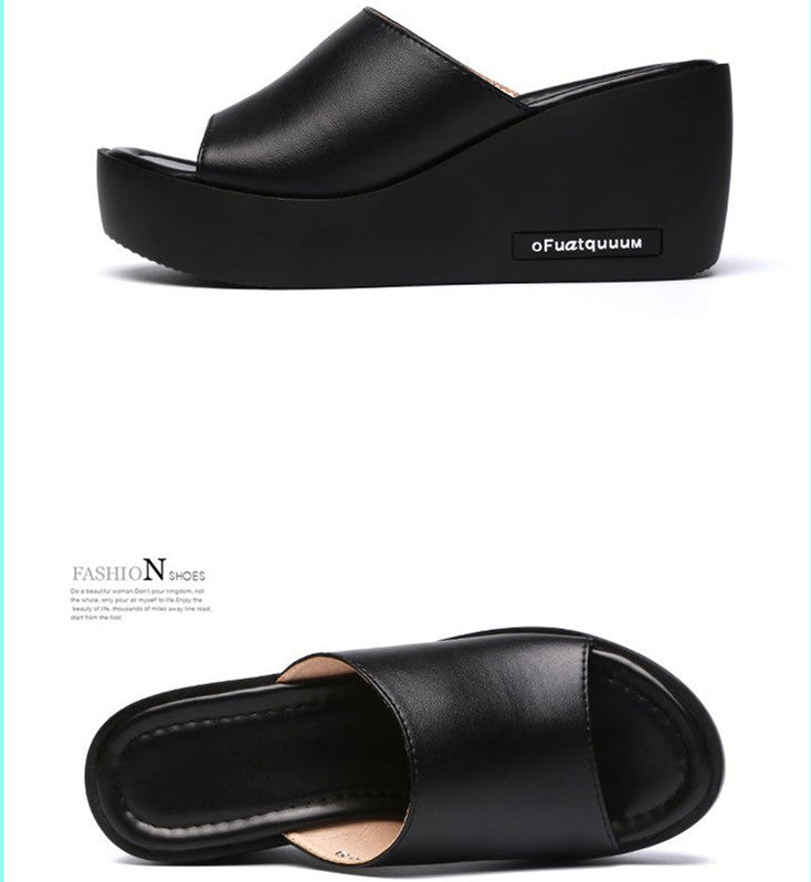 Women's summer platform sandals and slippers