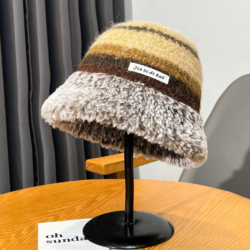 Knitted Wool Female Fisherman Hat