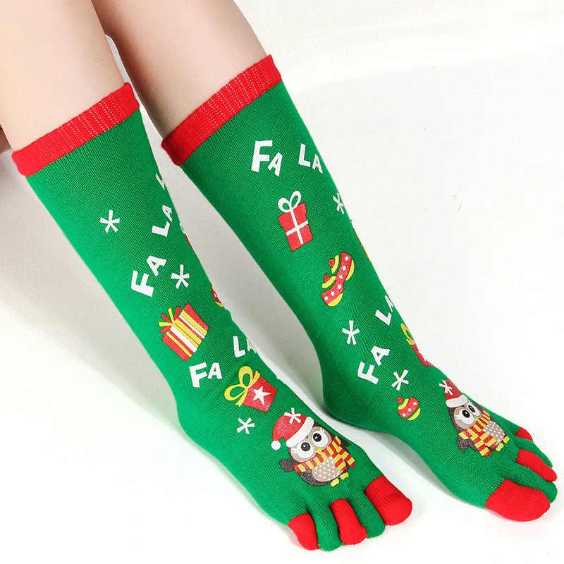 Middle tube split toe socks