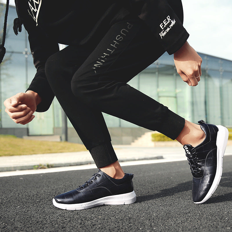 Leather breathable non-slip shoes