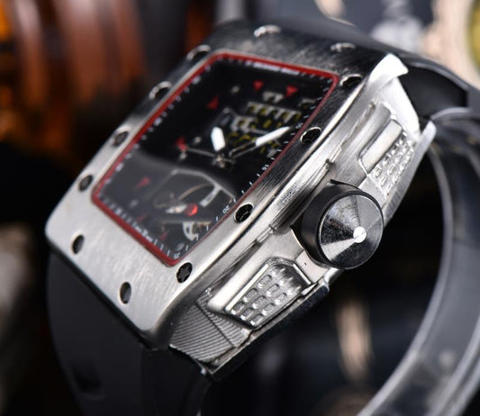 Ghost Head Silicone Belt Quartz Watch