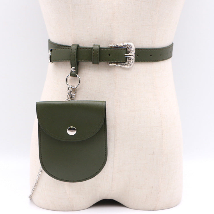 Vintage carved lady leash