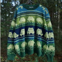 Denim Boots Printed Pullover Hoodie
