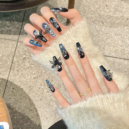 Beihai Wang Man Zircon Shining Diamond Manicure Handmade