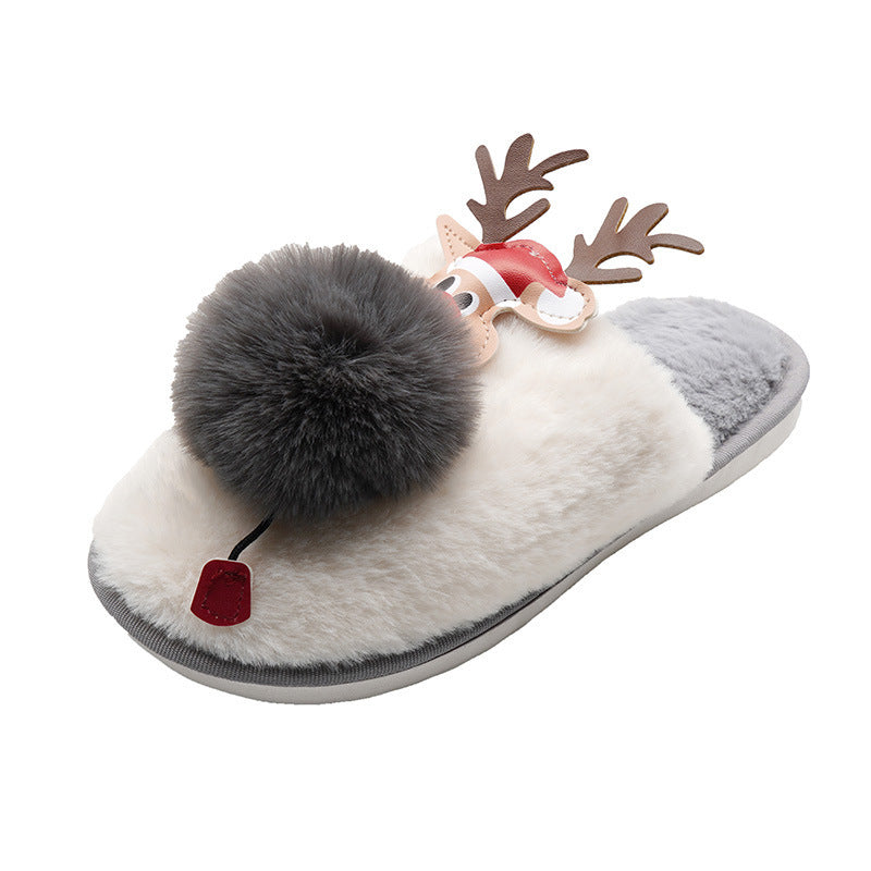 Women's Cute Warm Cartoon Plush Slippers
