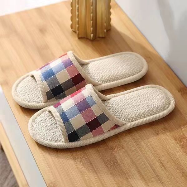 Linen Slippers Women's Home Indoor Home