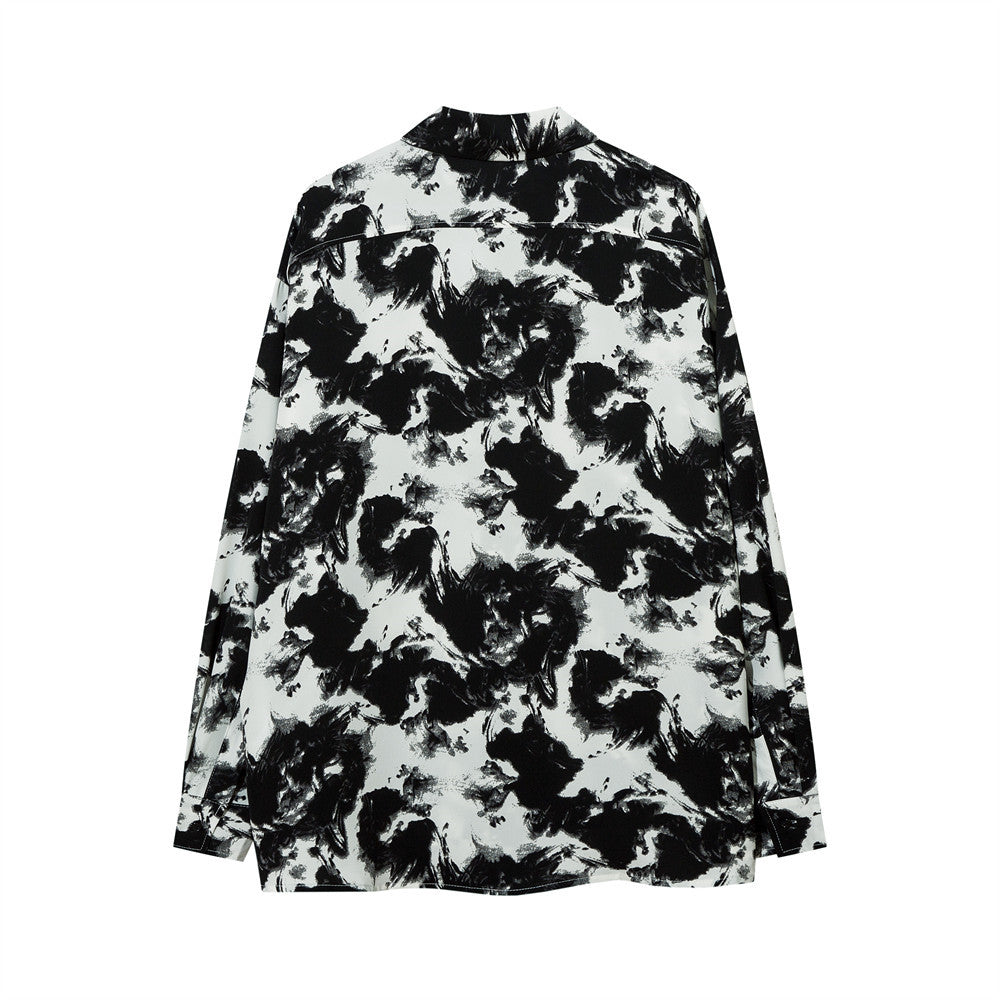 Loose Casual High Street Fashionable Lapel High-grade Shirt