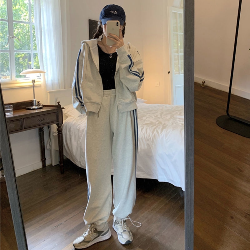 Spring And Autumn Temperament Wear Two-piece Pants