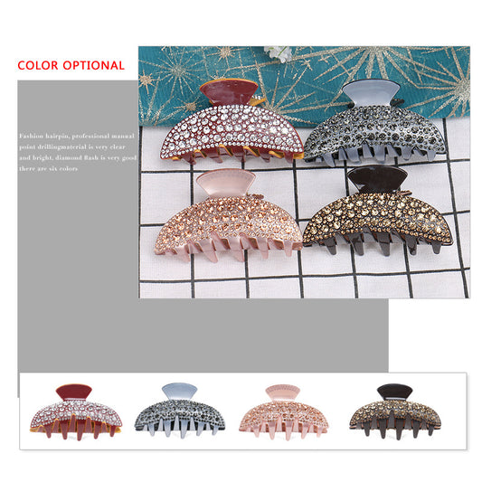 Vintage Rhinestone Women's Cellulose Acetate Sheet Barrettes
