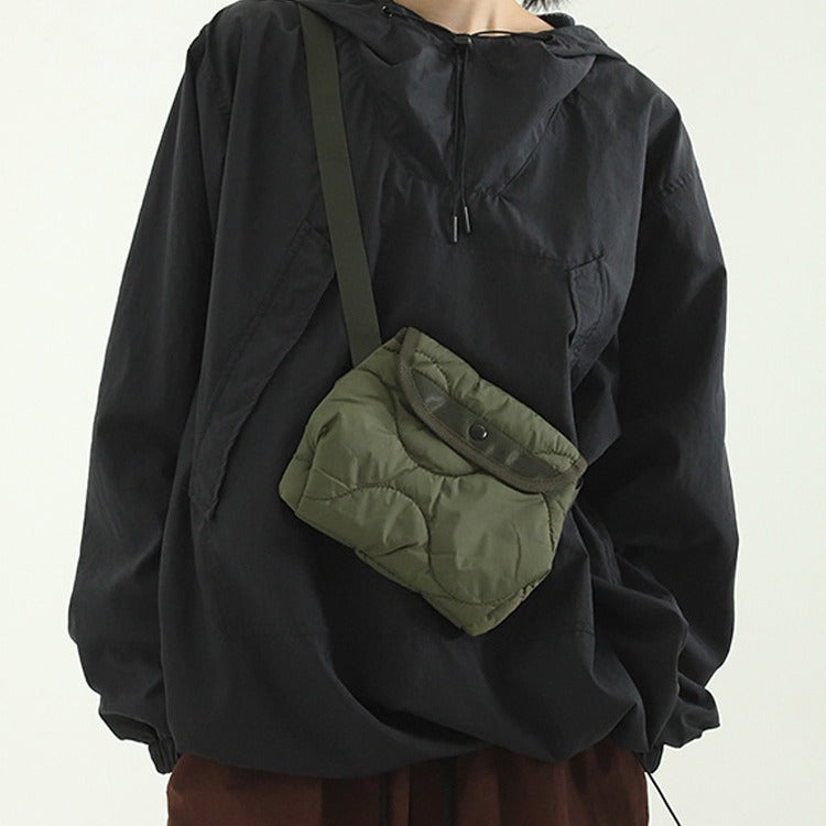 Korean Style Nylon Rhombus Crossbody Bag Casual