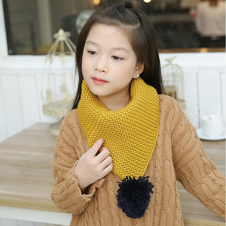 Winter wool knitting baby neck wrap