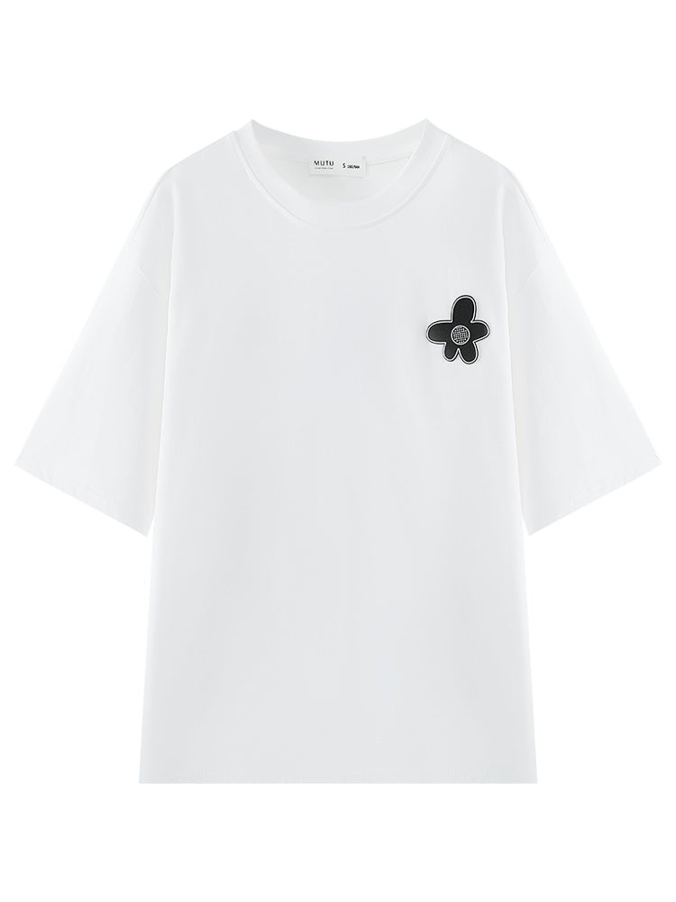 Women's Loose Cotton Short Sleeve T-shirt