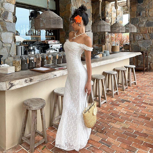 Strap High-waisted Figure-flattering Long Dress For Women