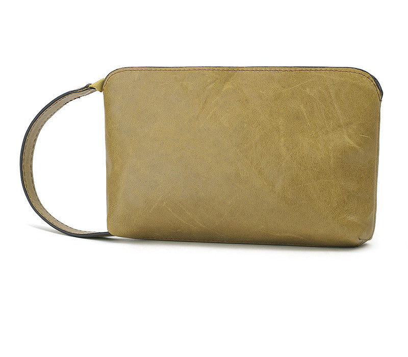 Mobile Phone Bag New Solid Color Leather Small Handbag Ladies Change Storage Clutch