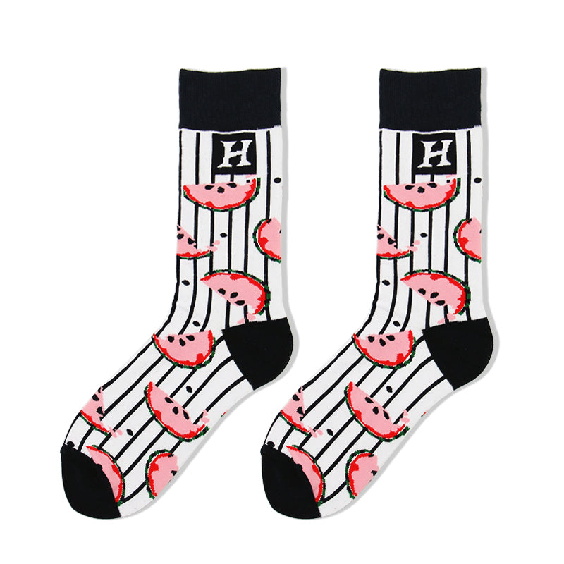 Stockings trendy sports socks mid-length socks