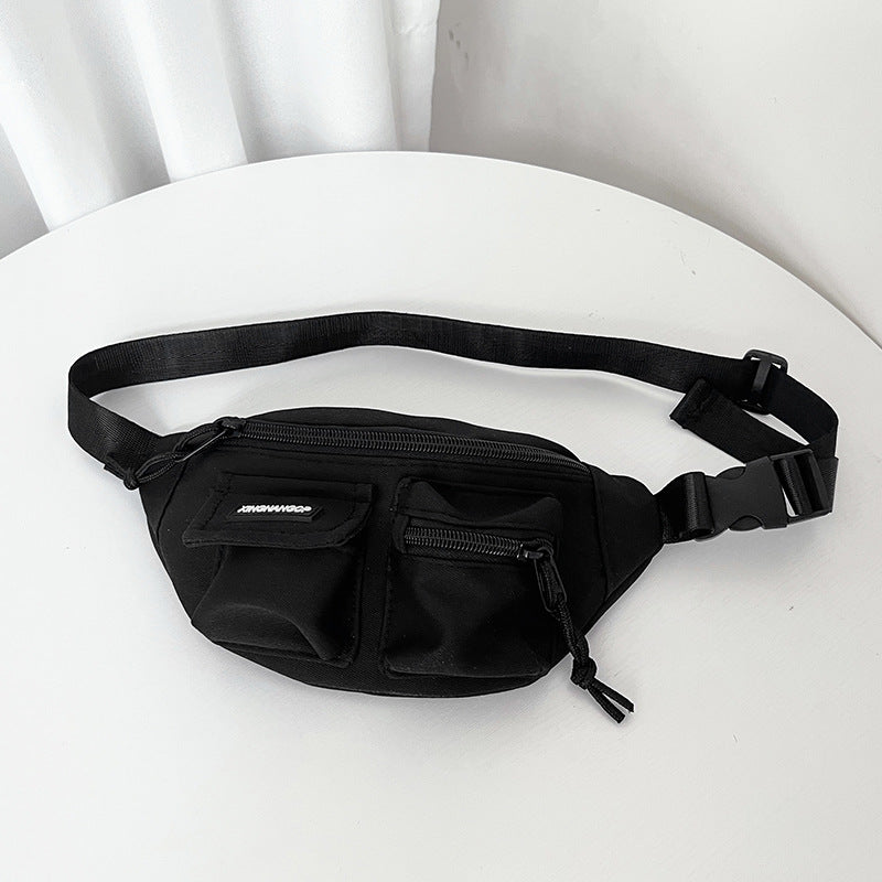 Children's Fashion Simple Canvas Crossbody Waist Bag