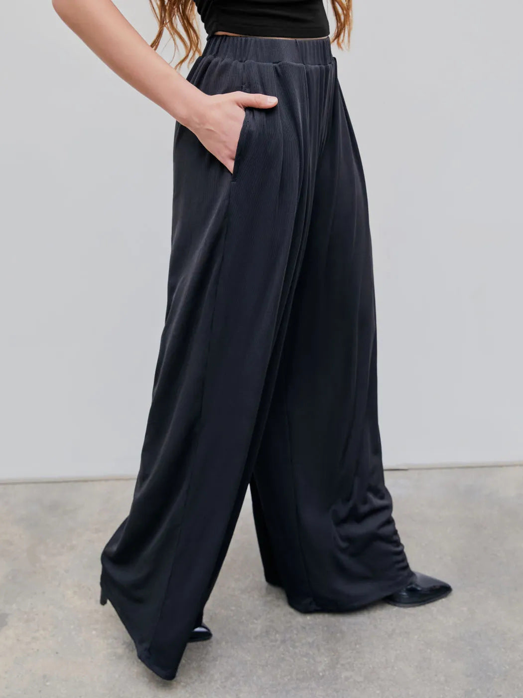 Women's Pants Casual Elastic Wide-leg Pants