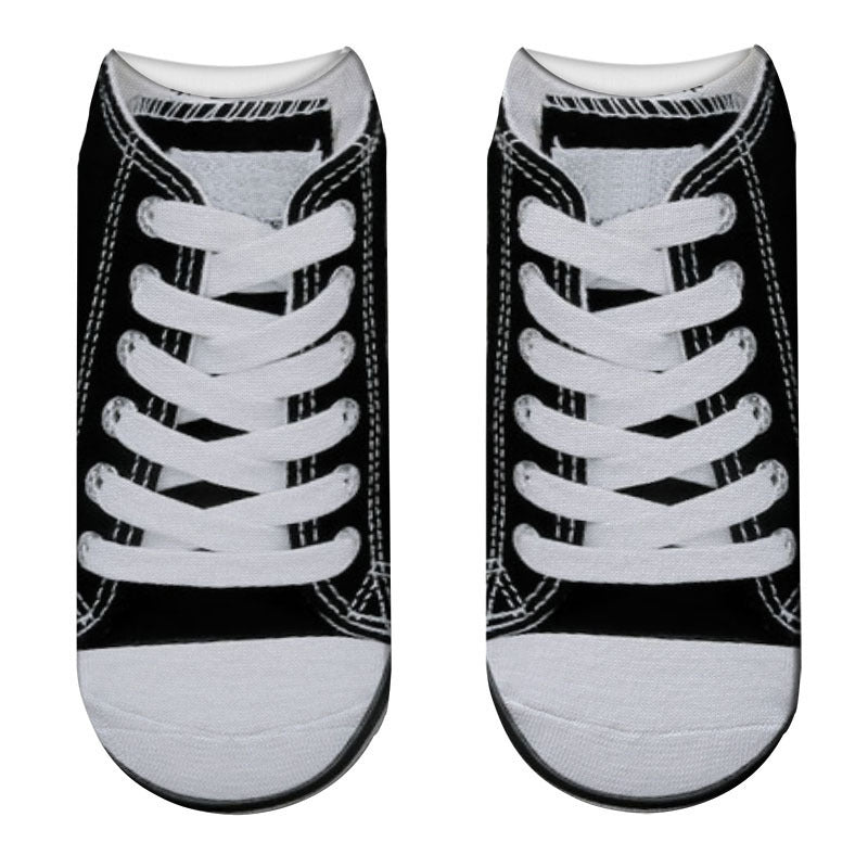New Sneakers Print New 3D Women's Socks