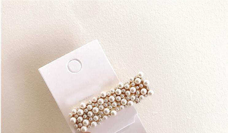 South Korea East Gate Delivery of the same Pearl Star Hair Clip Set NYU Geometric Pearl Edge Clip