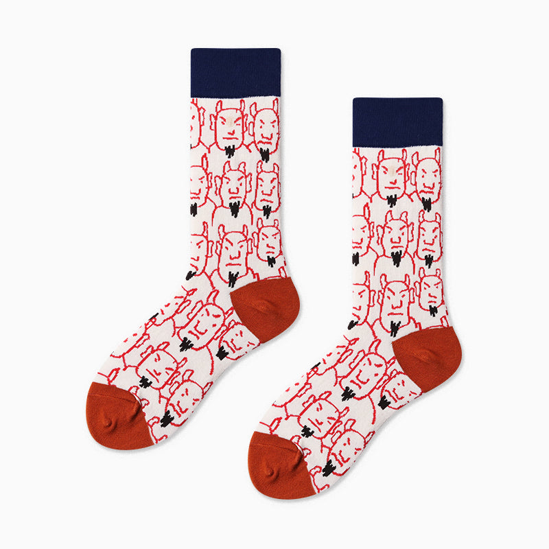Patterned ladies socks