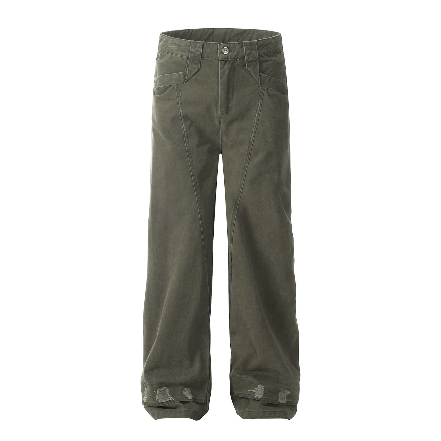 Women's Fashion Worn Workwear Casual Pants