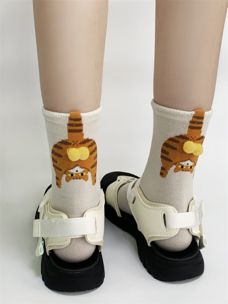 Fashion Cartoon Cat Japanese Ins All-match
