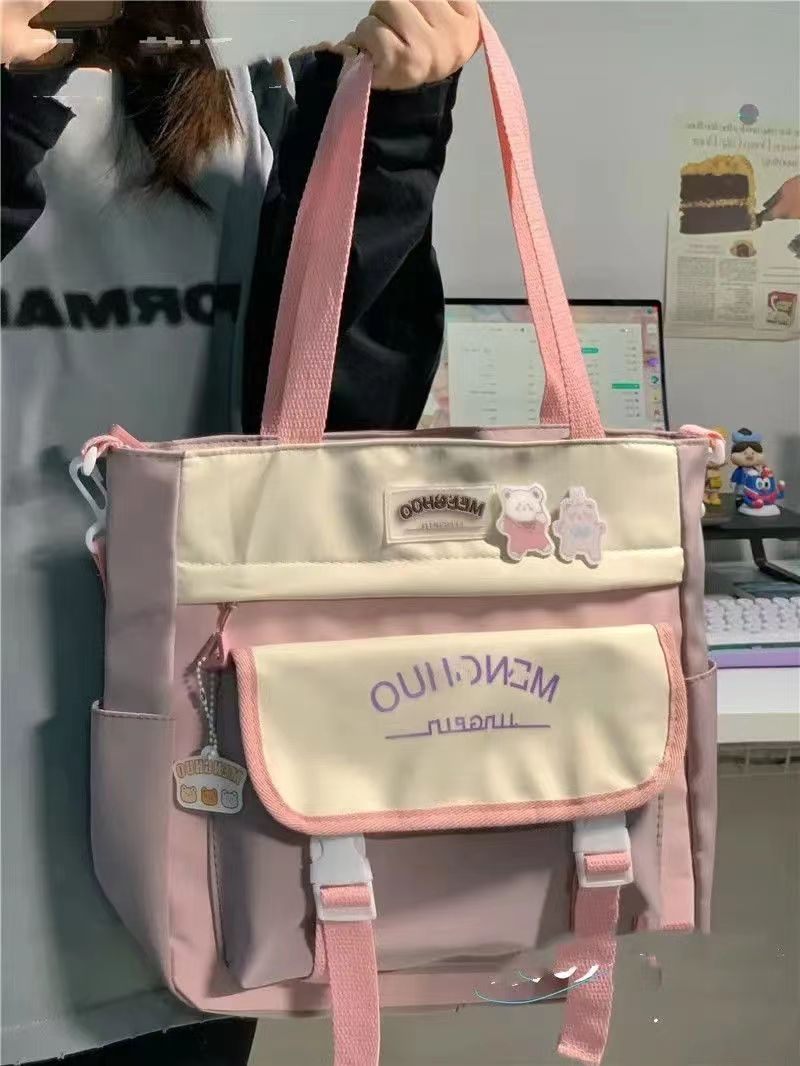 Versatile Preppy Large Capacity Also Works As A Shoulder Bag
