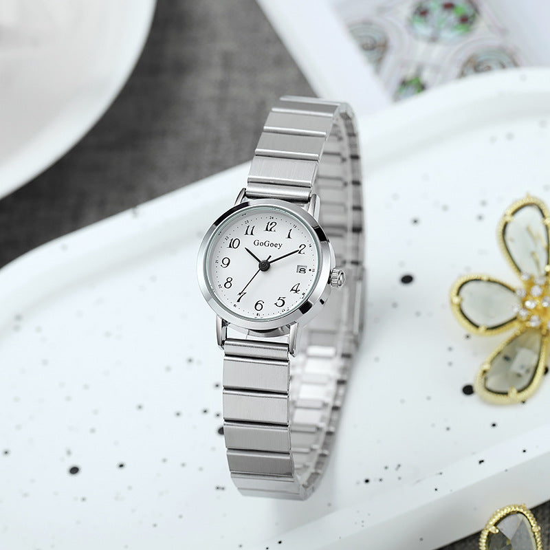Fashion Steel Belt Quartz Women's Watch