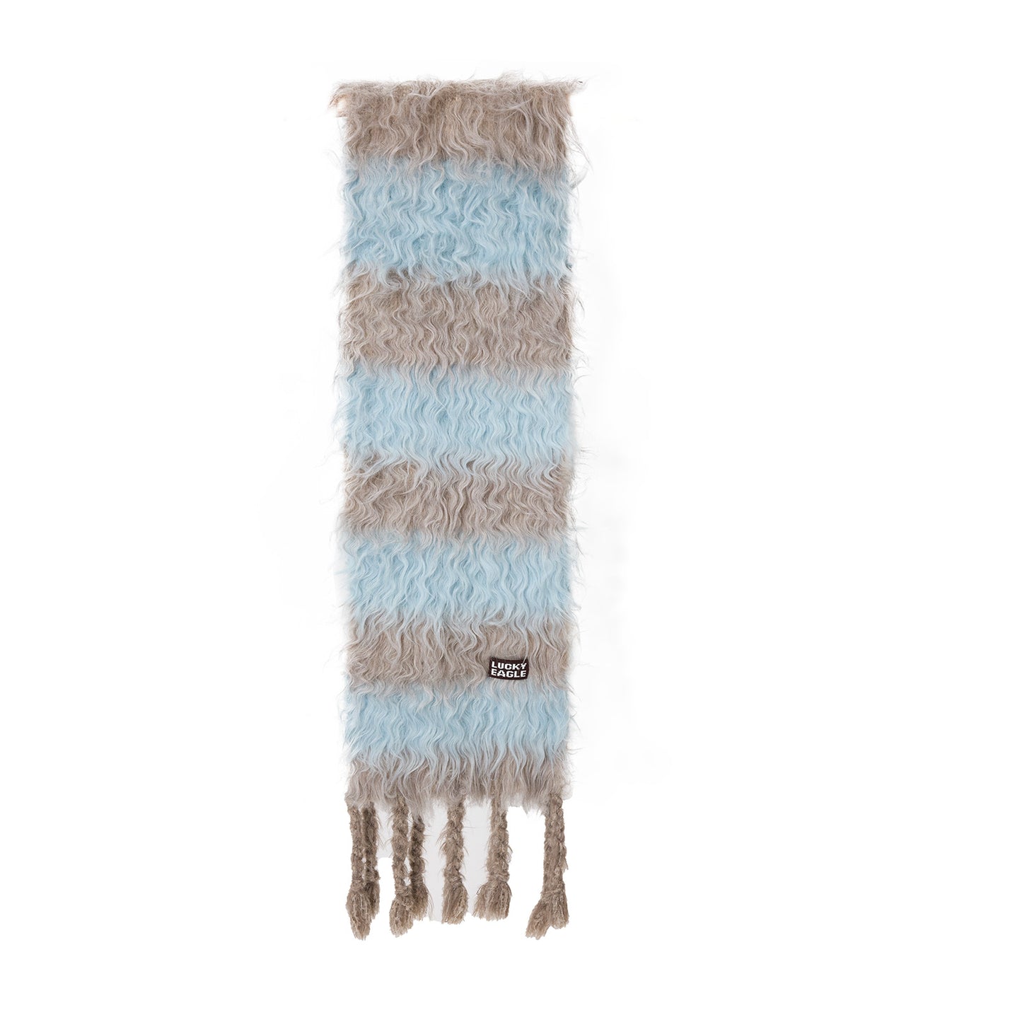 Striped Color-block Wool Scarf Warm And Thick Neck Warmer