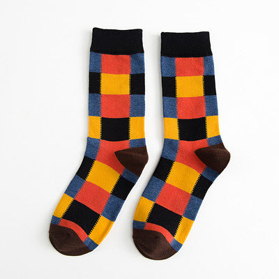 Japanese retro college wind color skateboarding personality stockings Korean version piled socks