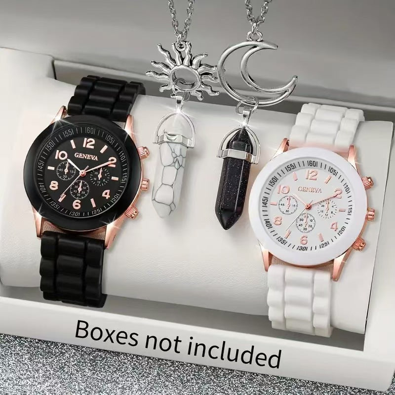 Set Fashionable Best-selling Classic Couple Watch Set  4-piece