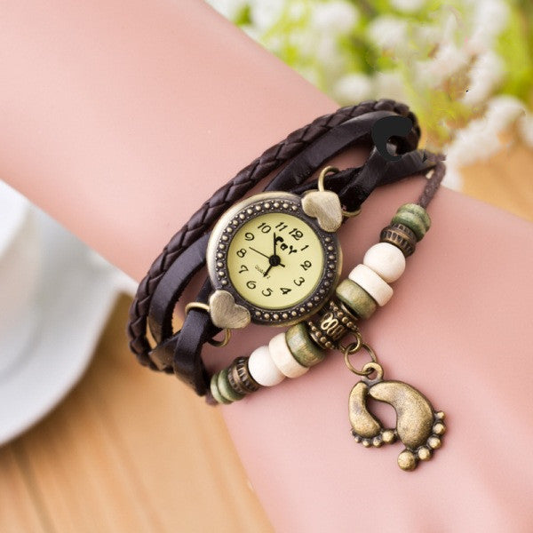 Foot bracelet vintage watch