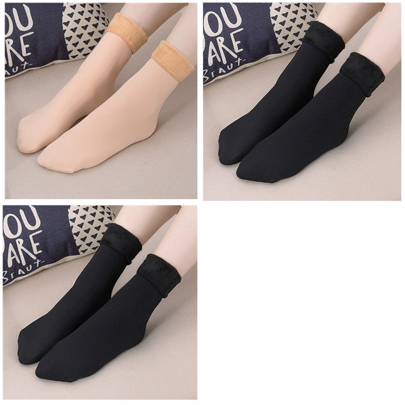 Plus Fleece Socks To Keep Warm Snow Women In Autumn And Winter