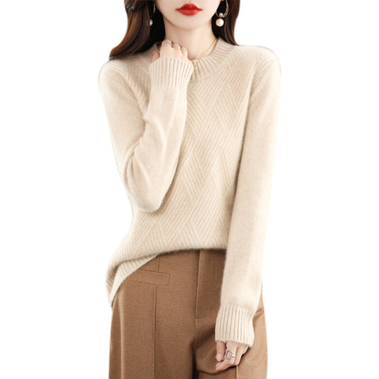Women's Half Turtleneck Knitted Bottoming Shirt