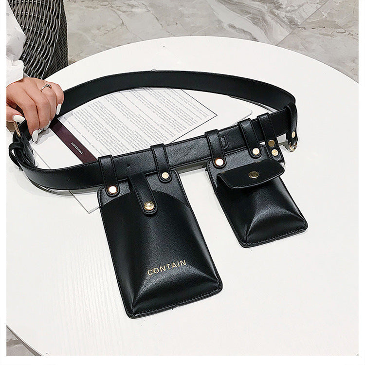 Fashionable belt mobile phone bag