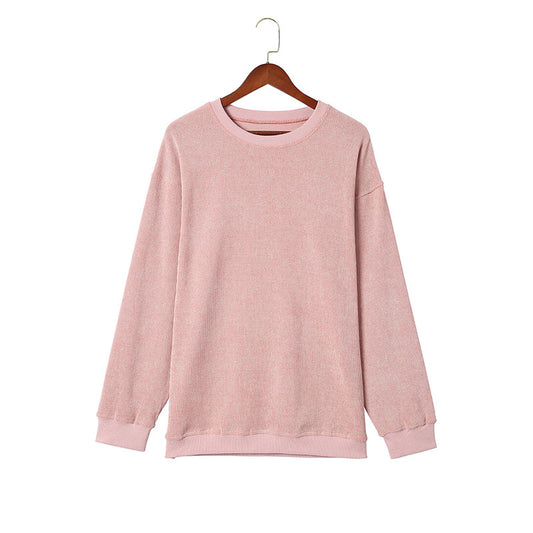 European And American Leisure Style Oversize Solid Color Pullover