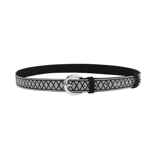 Fashion Women's PU Leather Rhinestone Belt