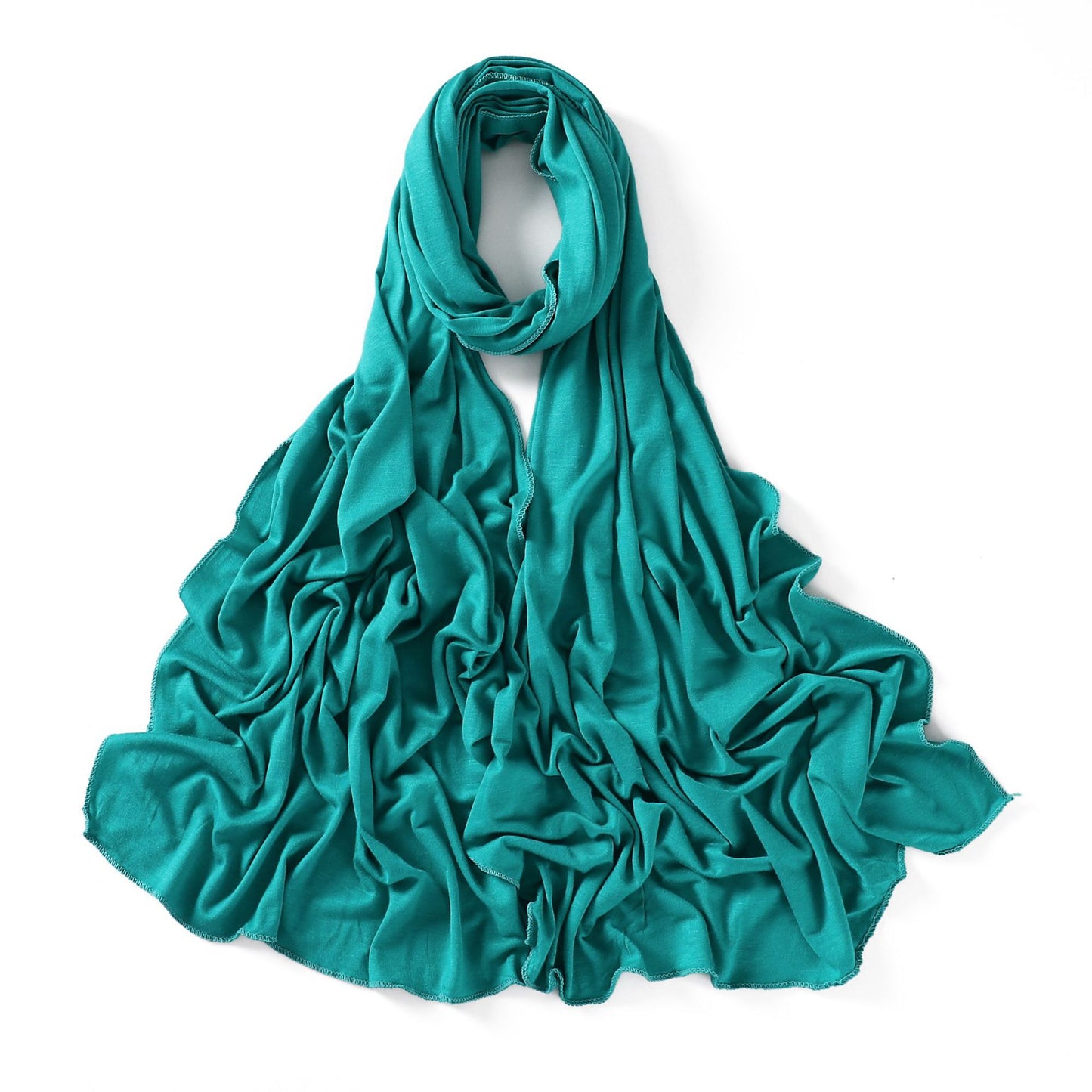 Colors Solid Color Modal Scarf Small Size Monochrome Jersey Veil Mercerized Cotton Scarf