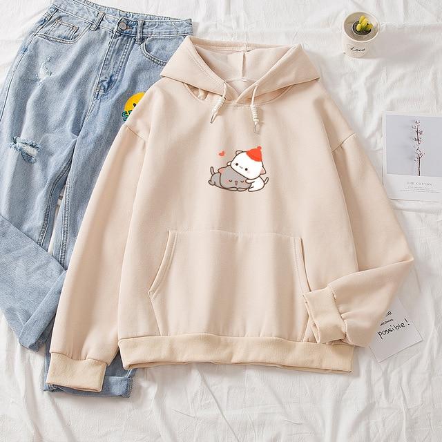 Hooded Solid Color Versatile Loose Student Hoodie Youth Casual