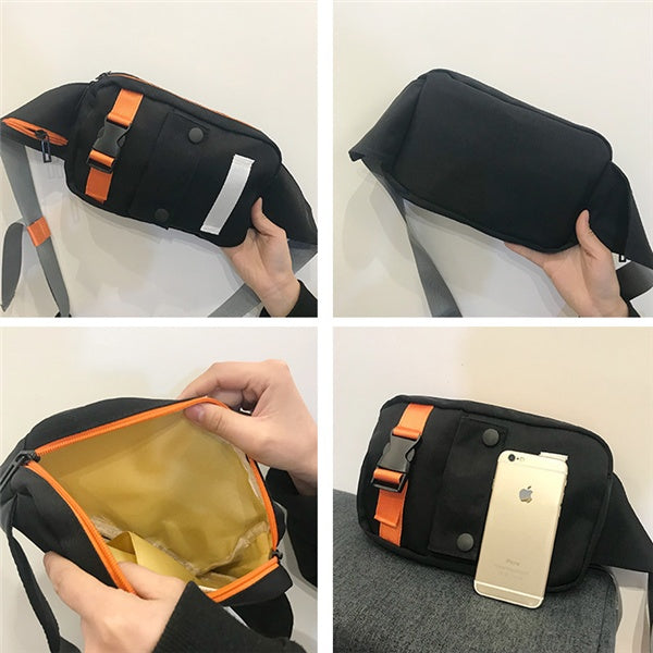 Contrast chest bag female