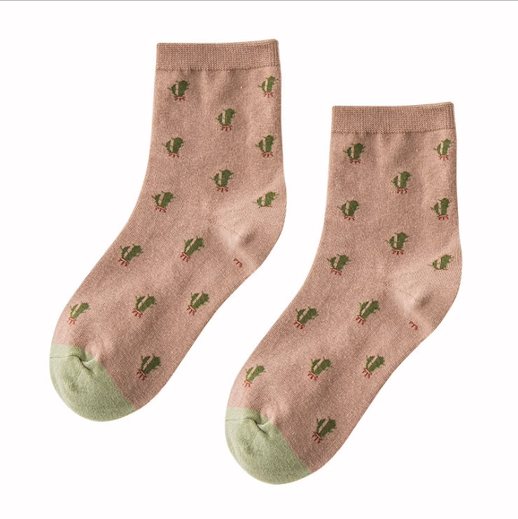 Women's Socks Cute Long Tube Bunching Socks