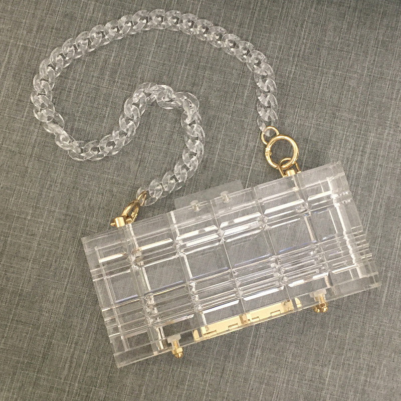 transparent clutch