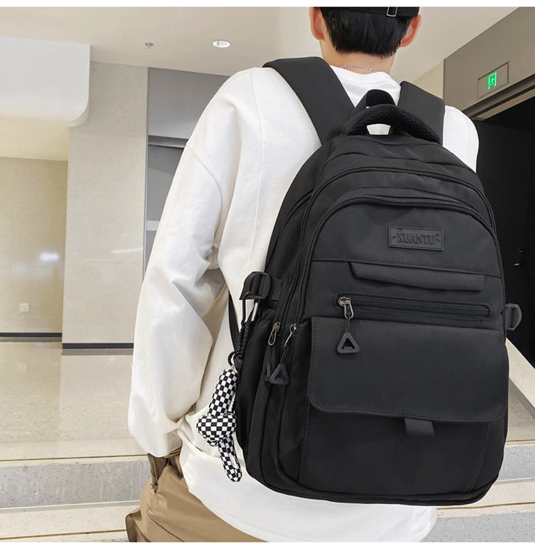 Men's Large Capacity Versatile Travel Casual Backpack Simple New Style