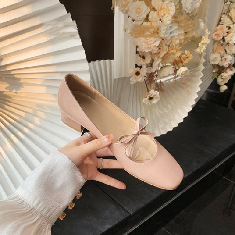 Women's Bow Shallow Mouth Mary Jane Shoes